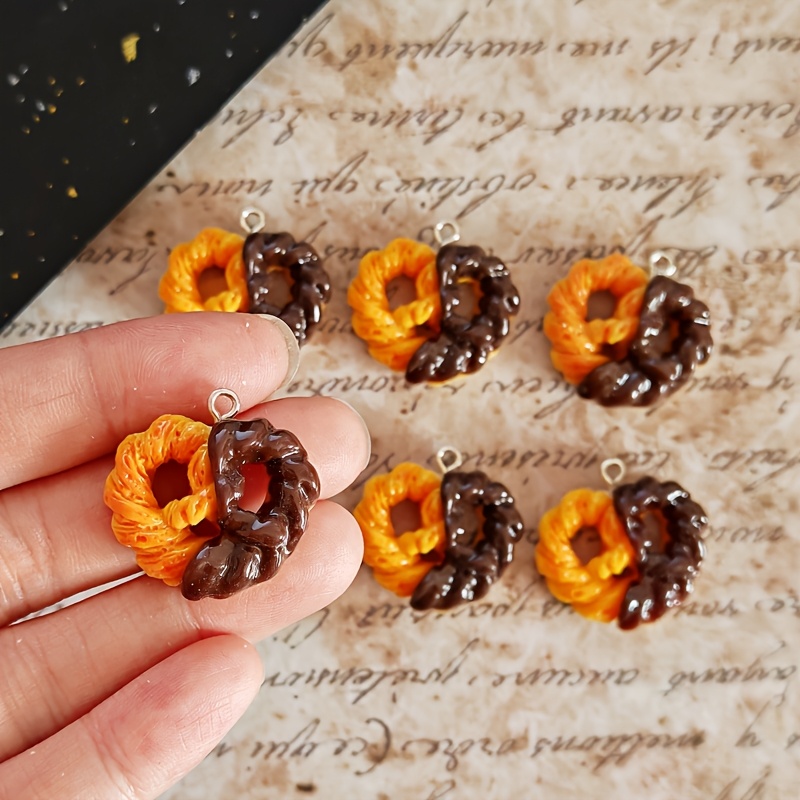 Resin Art Supplies Near Me - 6Pcs Simulation Heart Chocolate Resin Charms