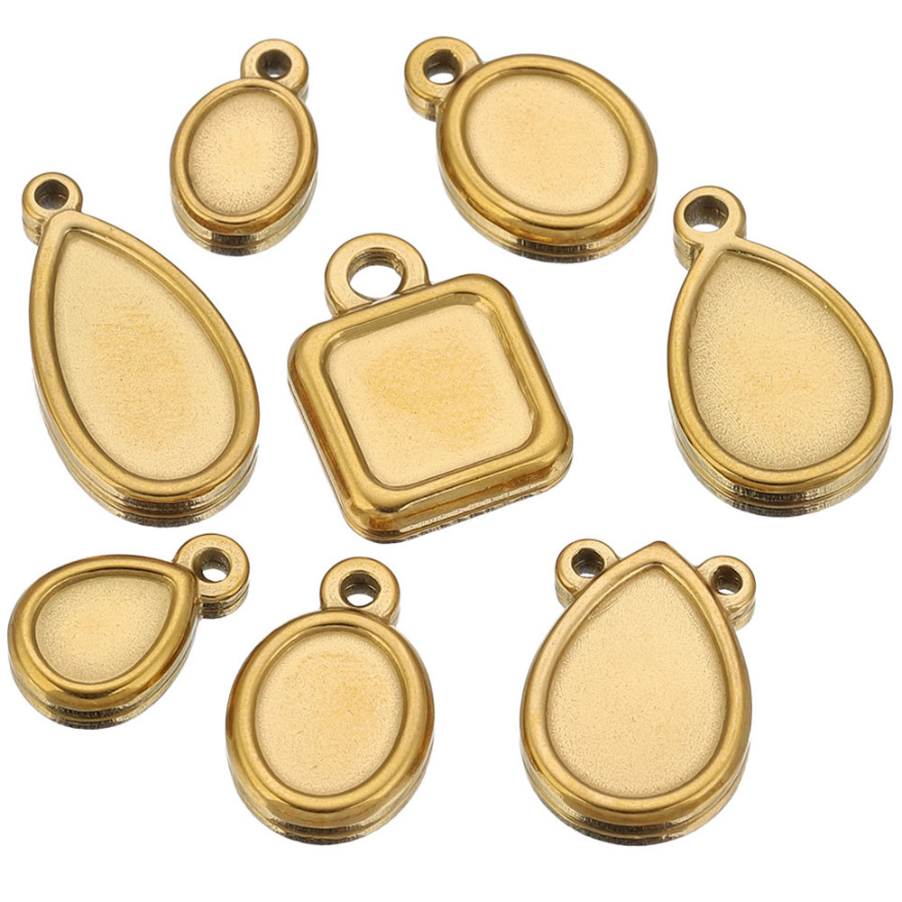 Resin Art Supplies Near Me - 5pcs Stainless Steel Square Drop Round
