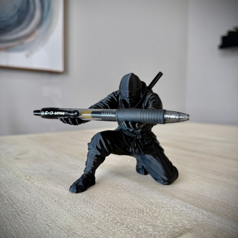 Resin Art Pen - Ninja Figure Pen Holder 3D Printed