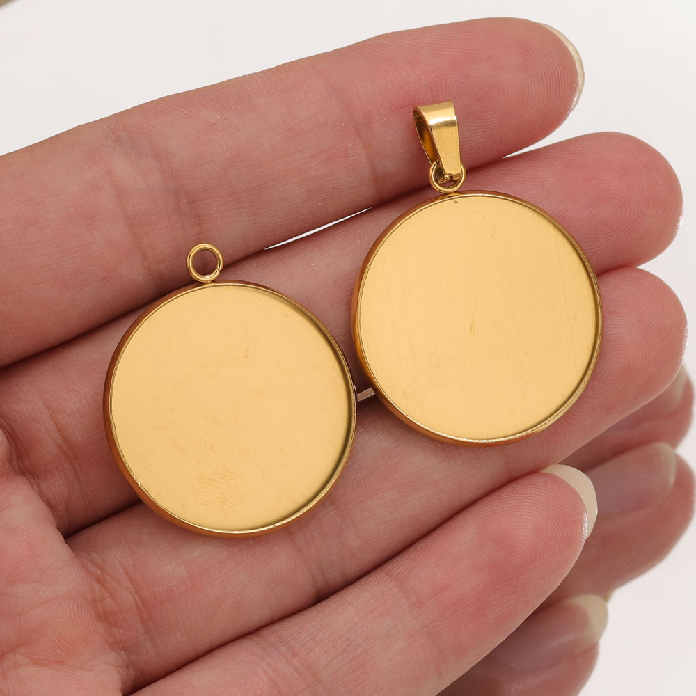 Resin Art Supplies Near Me - 10pcs Stainless Steel Gold Pendants Resin