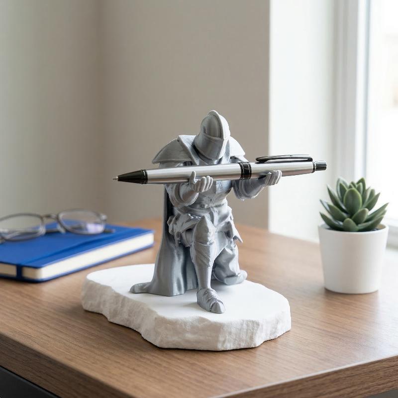 Resin Art Price - Knight Pen Holder Resin Medieval Armor