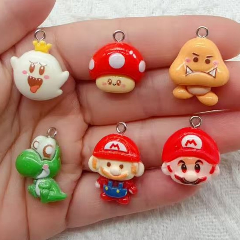 Resin Art Supplies Near Me - 10pcs resin cartoon pendant, DIY jewelry