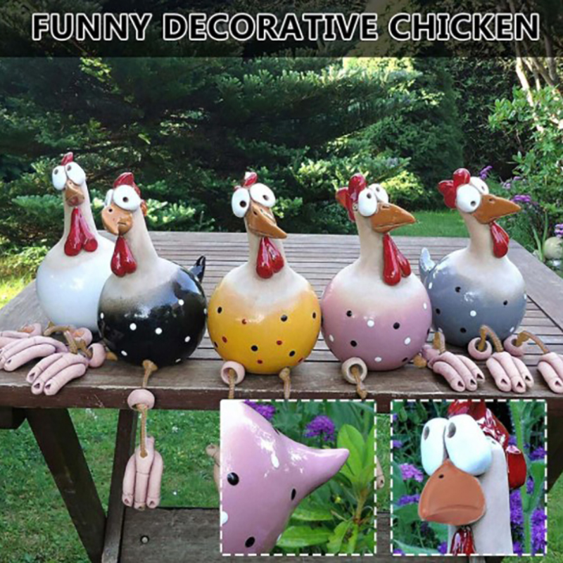 Funny Chicken Fence Decor Resi - đánh giá và giá Resin Art Sculptures