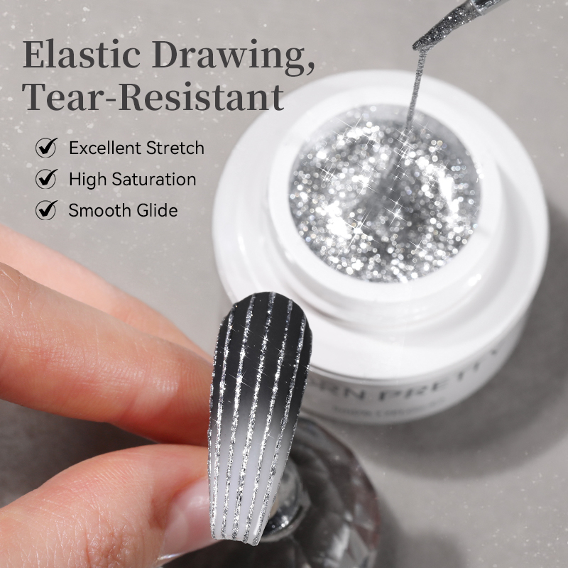 BORN PRETTY 5 ml Sparkly Silve - đánh giá và giá Resin Art Price