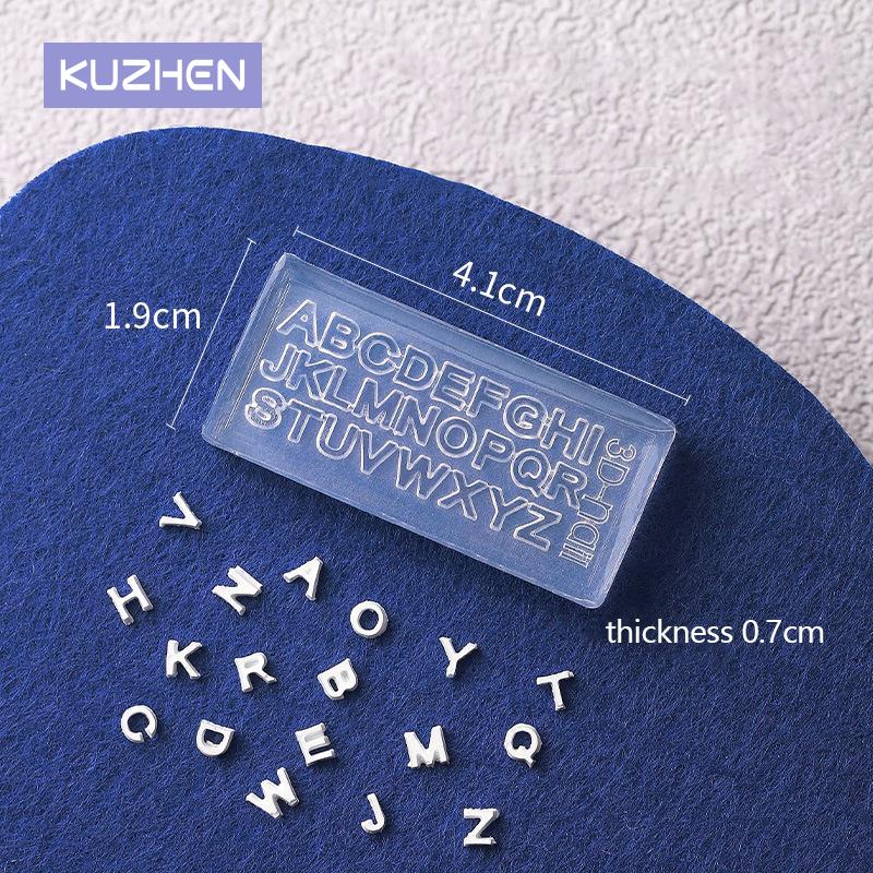 A-Z Letters Nail Art Silicone  - đánh giá và giá Resin Art Zone