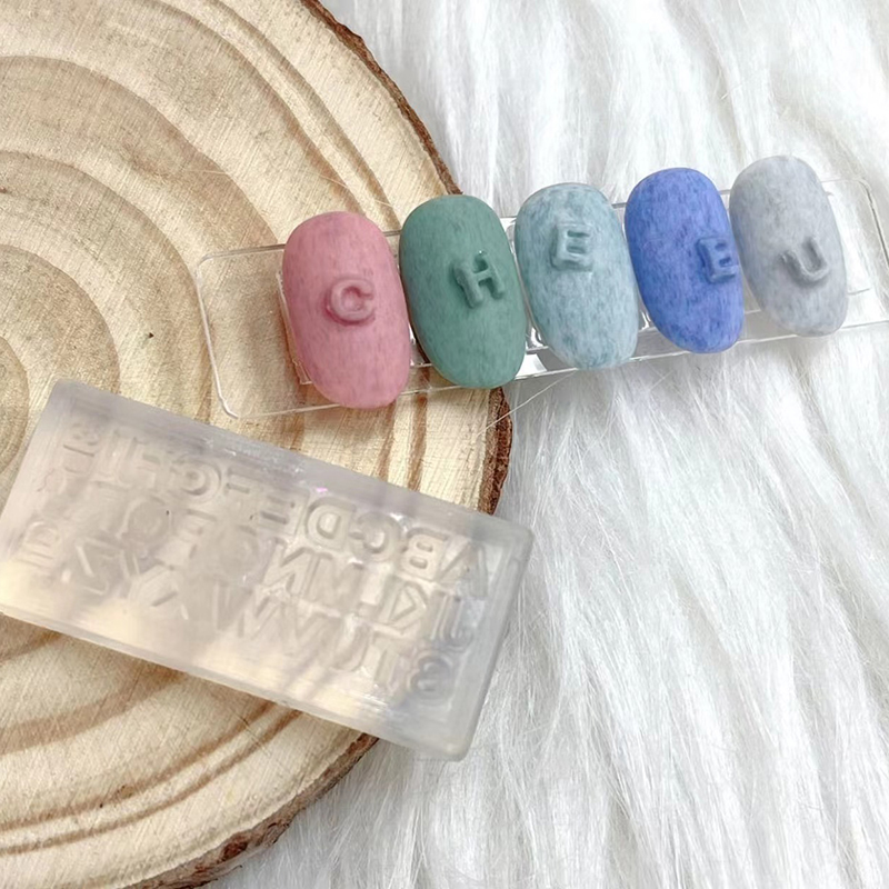 A-Z Letters Nail Art Silicone  - đánh giá và giá Resin Art Zone
