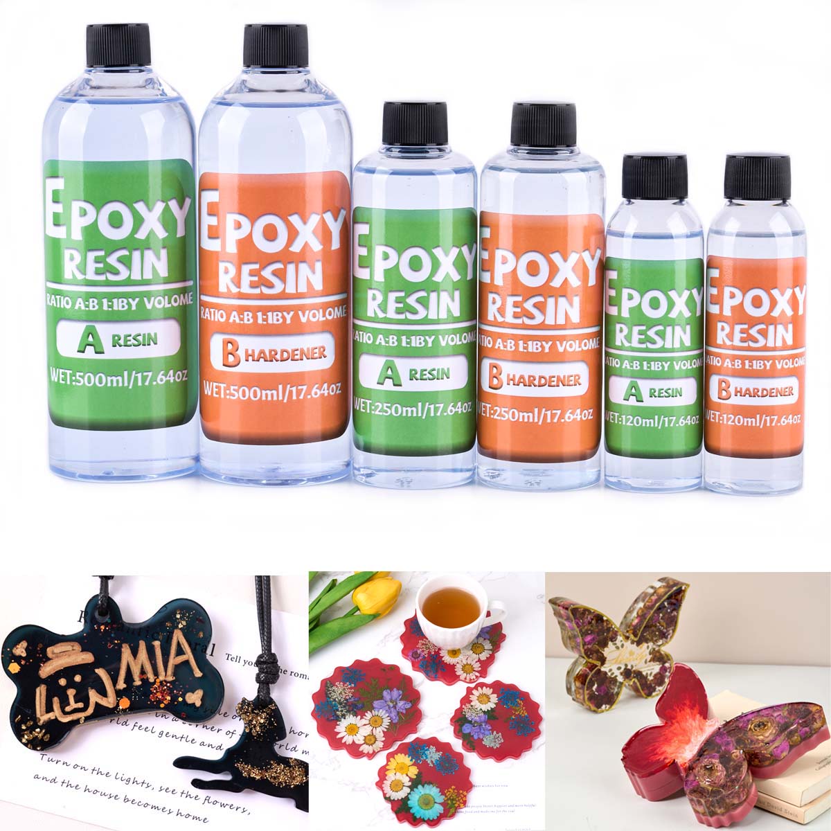 1:1 Ratio Epoxy Resin Kit Anti - đánh giá và giá Resin Art Epoxy