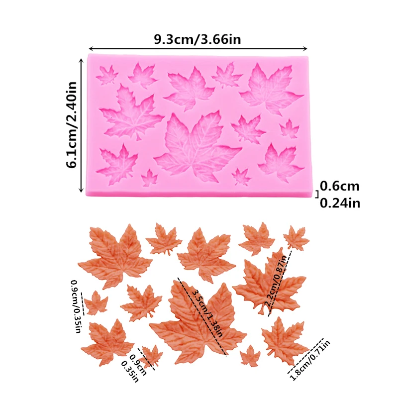 Gj-61 DIY leaf maple leaf sili - đánh giá và giá Resin Art Mold