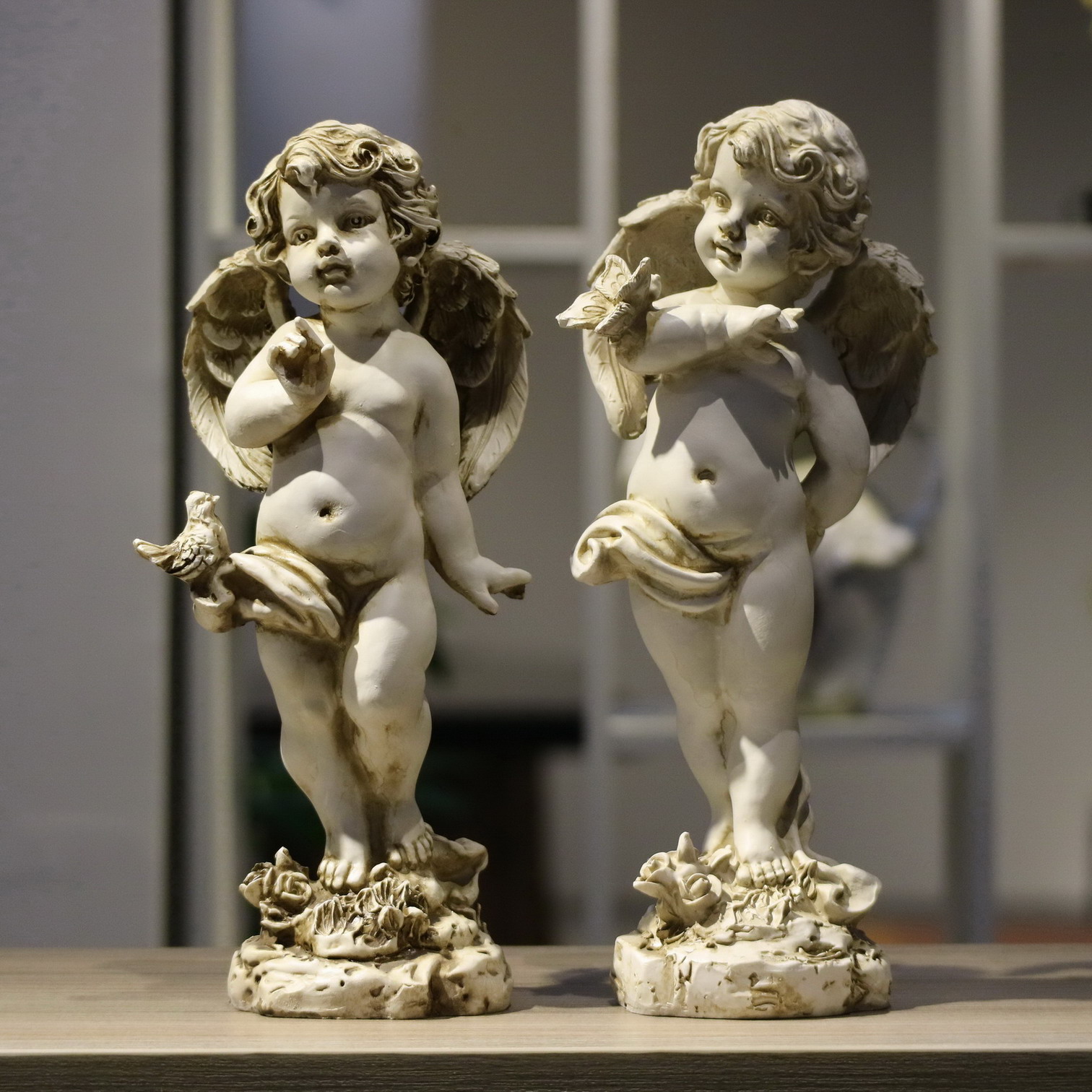 Retro Resin Angel Figurine 29c - đánh giá và giá Resin Art For Wedding Gift