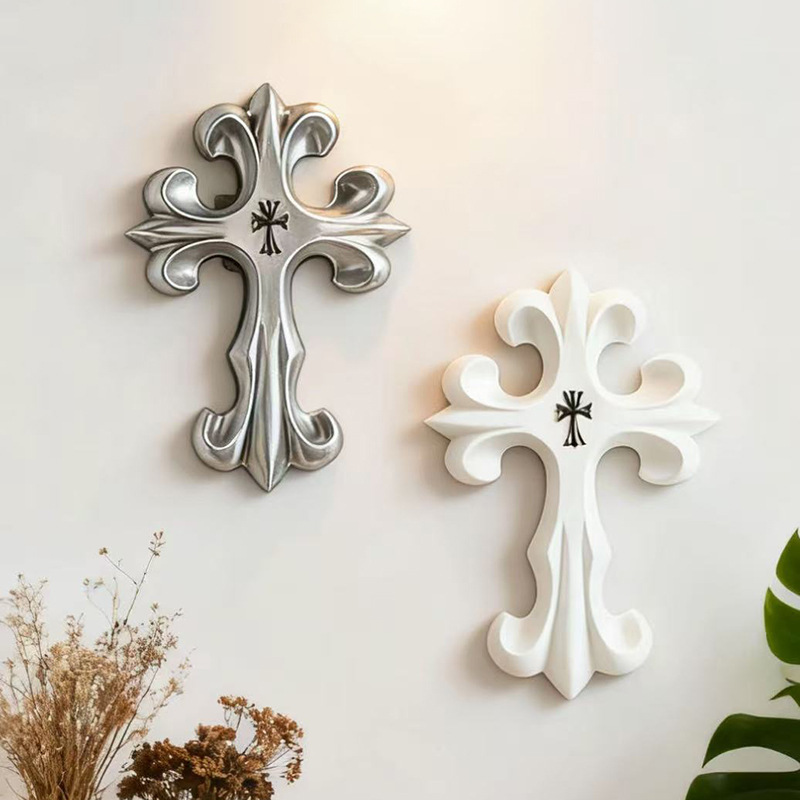 Retro Cross Wall Decor Gothic  - đánh giá và giá Resin Art Sculptures