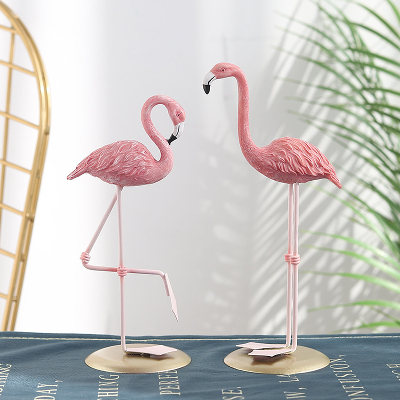 3PCS Pink Flamingo Figurines T - đánh giá và giá Resin Art For Wedding Gift