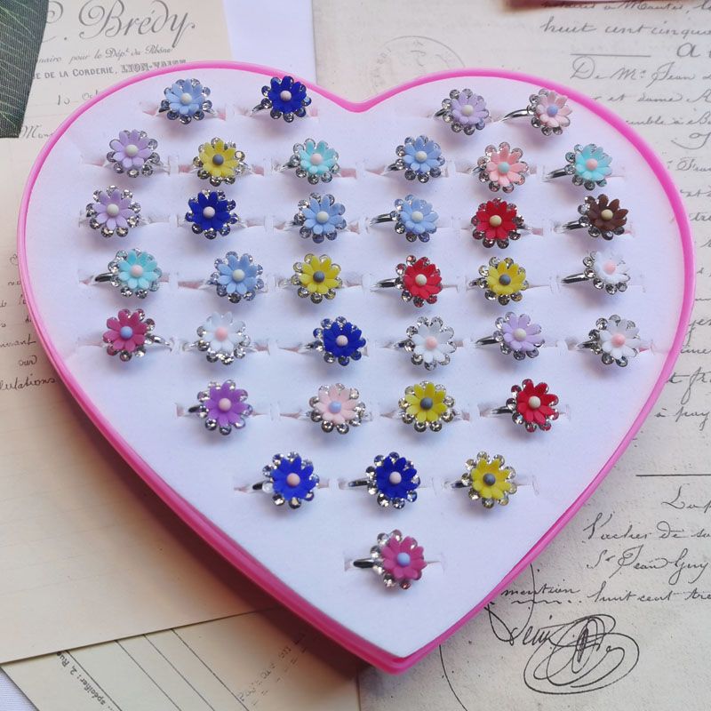 10pcs/Lot Cute Children's Cart - đánh giá và giá Resin Art Ring
