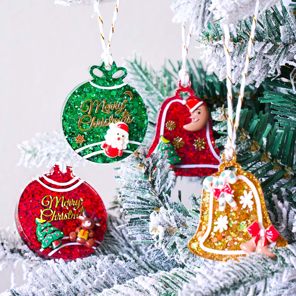 Xmas Tag Pendant Silicone Mold - đánh giá và giá Resin Art Mold