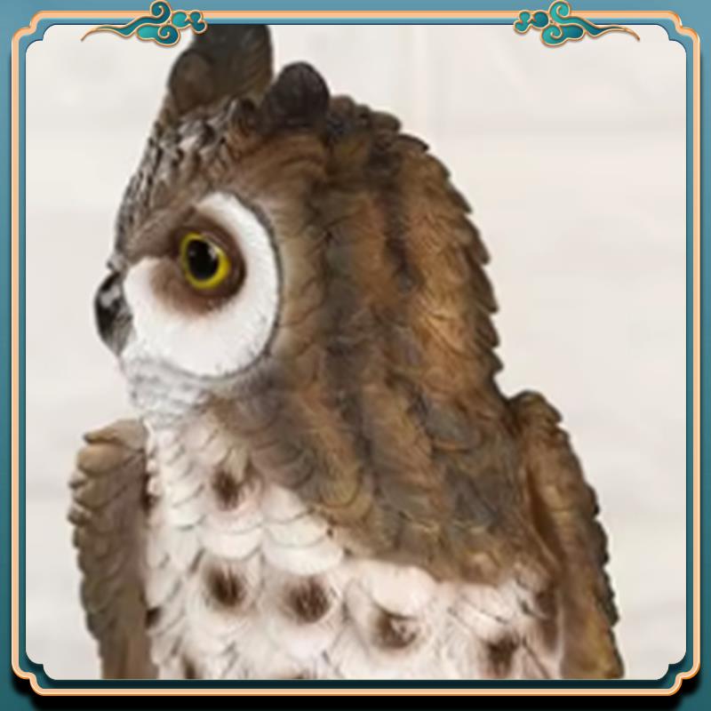 (New)-Resin Owl Statue Bird Ga - đánh giá và giá Resin Art Sculptures