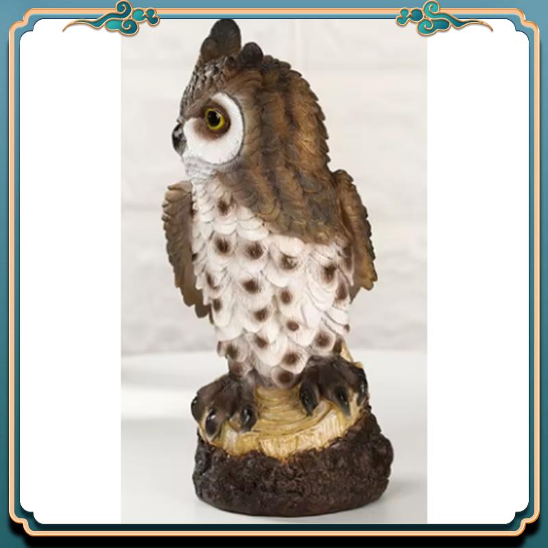 (New)-Resin Owl Statue Bird Ga - đánh giá và giá Resin Art Sculptures