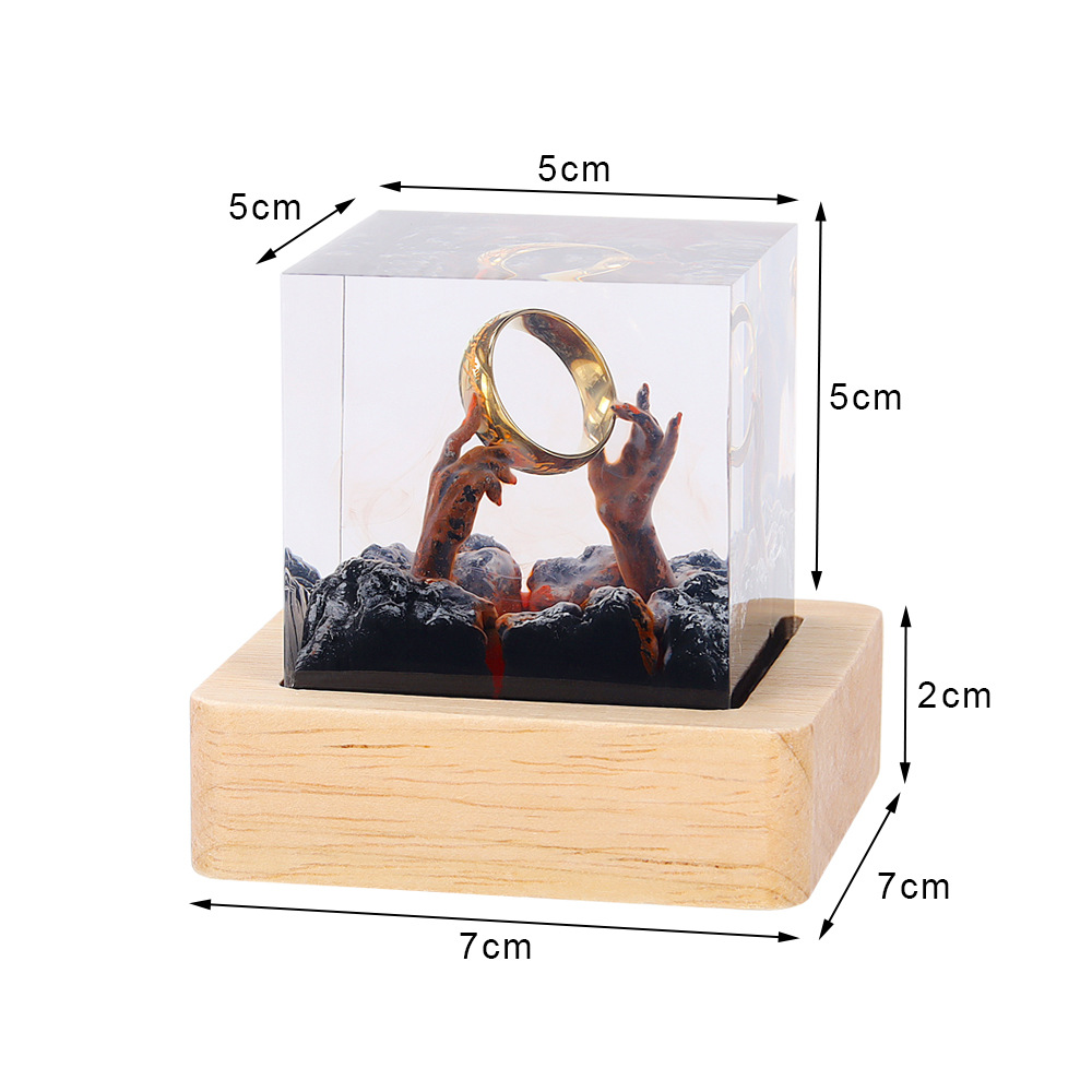 Demon Realm Organism Resin Tab - đánh giá và giá Resin Art Ring