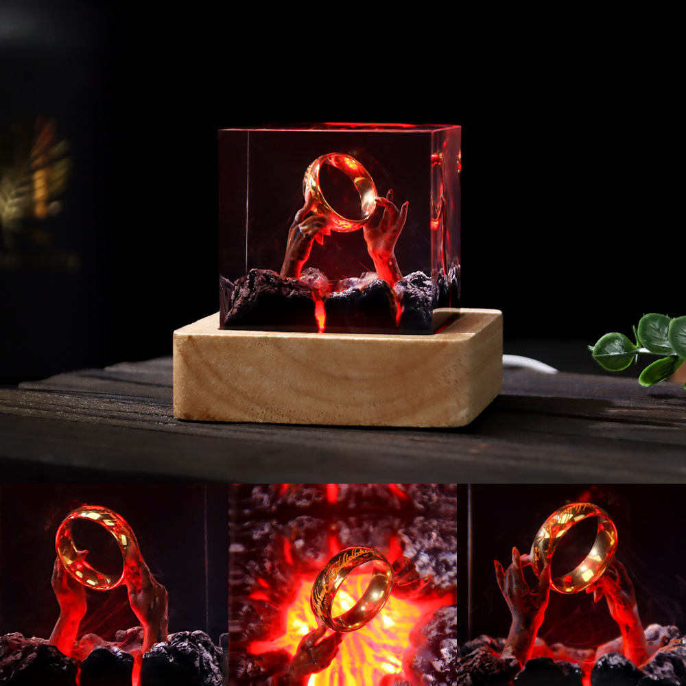 Demon Realm Organism Resin Tab - đánh giá và giá Resin Art Ring