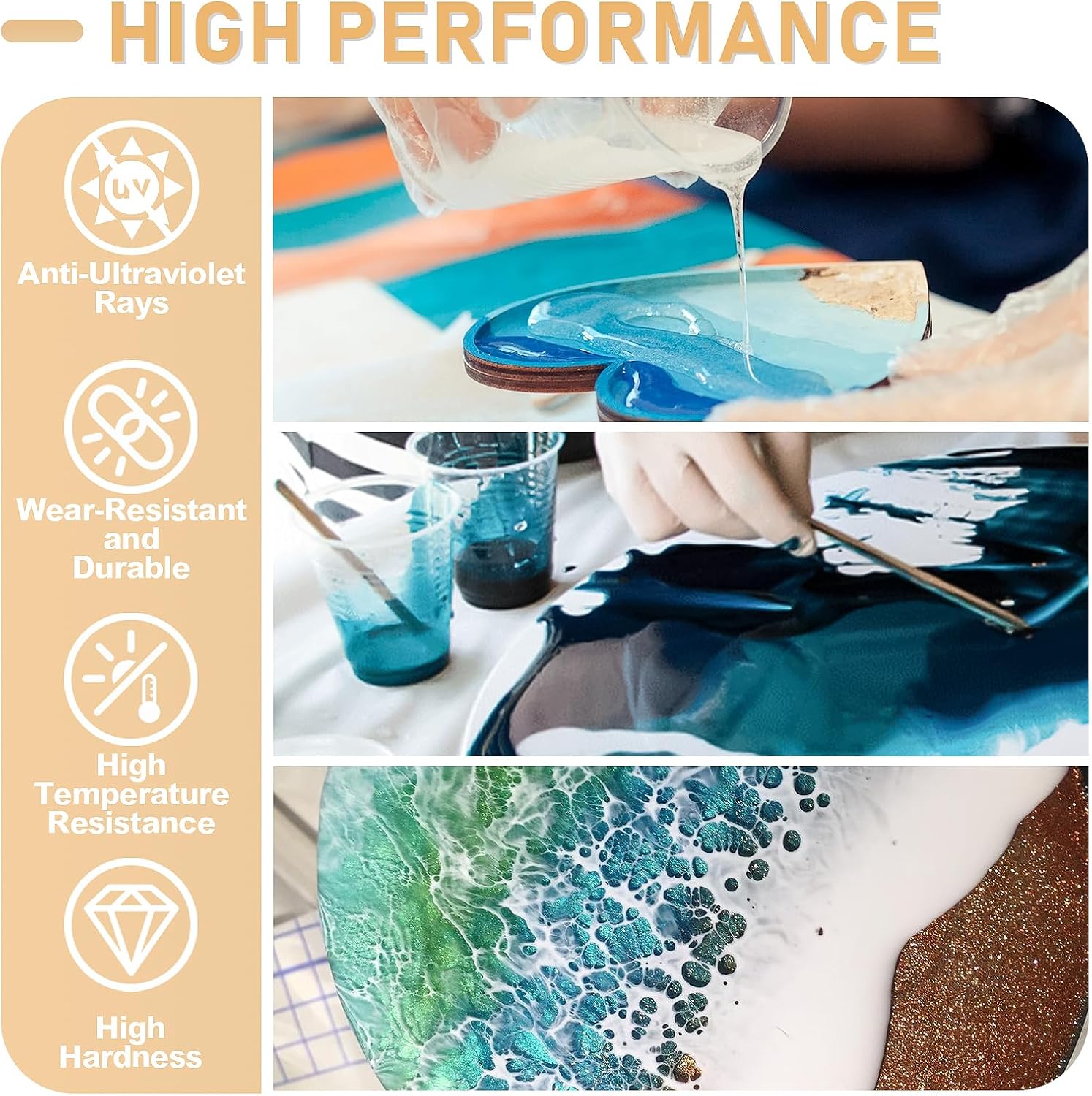17.6oz/33.8oz AB Resin Epoxy G - đánh giá và giá Resin Art Epoxy
