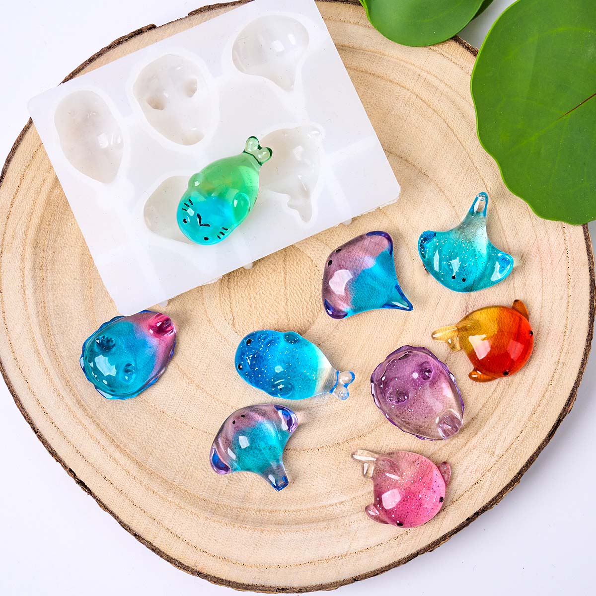 3D Healing Kawaii Manta Ray Wh - đánh giá và giá Resin Art Epoxy