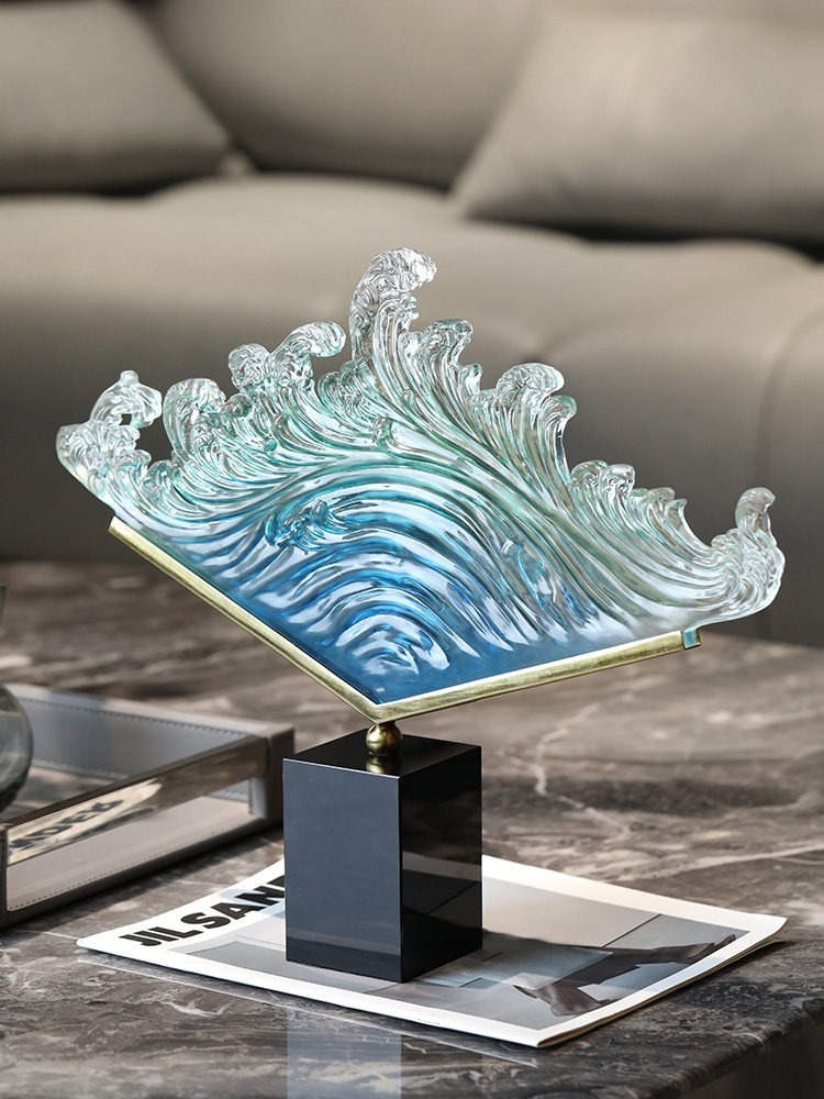 Transparent Gradient Ocean Wav - đánh giá và giá Resin Art For Wedding Gift