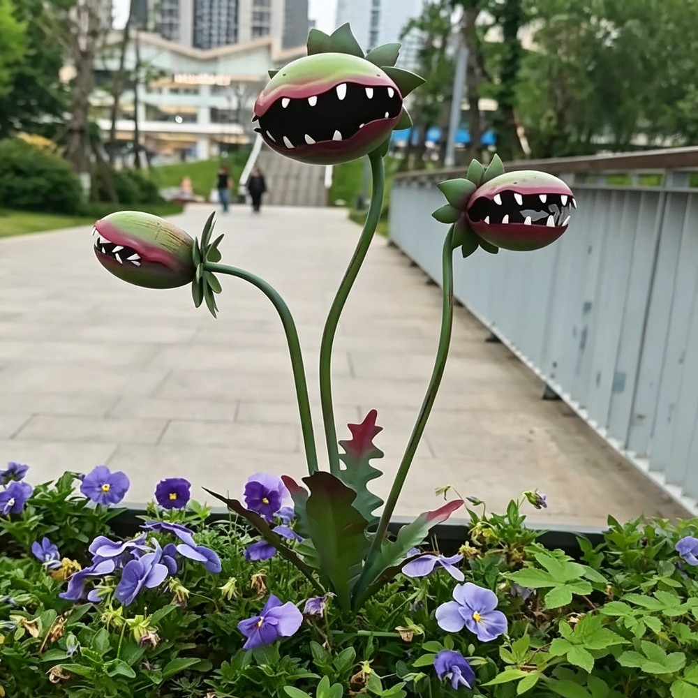 Carnivorous Flower Garden Stak - đánh giá và giá Resin Art Sculptures