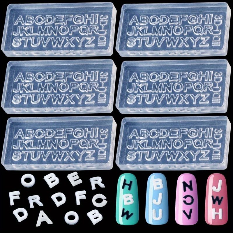 2/4 Sets Transparent Mini A-Z  - đánh giá và giá Resin Art Zone