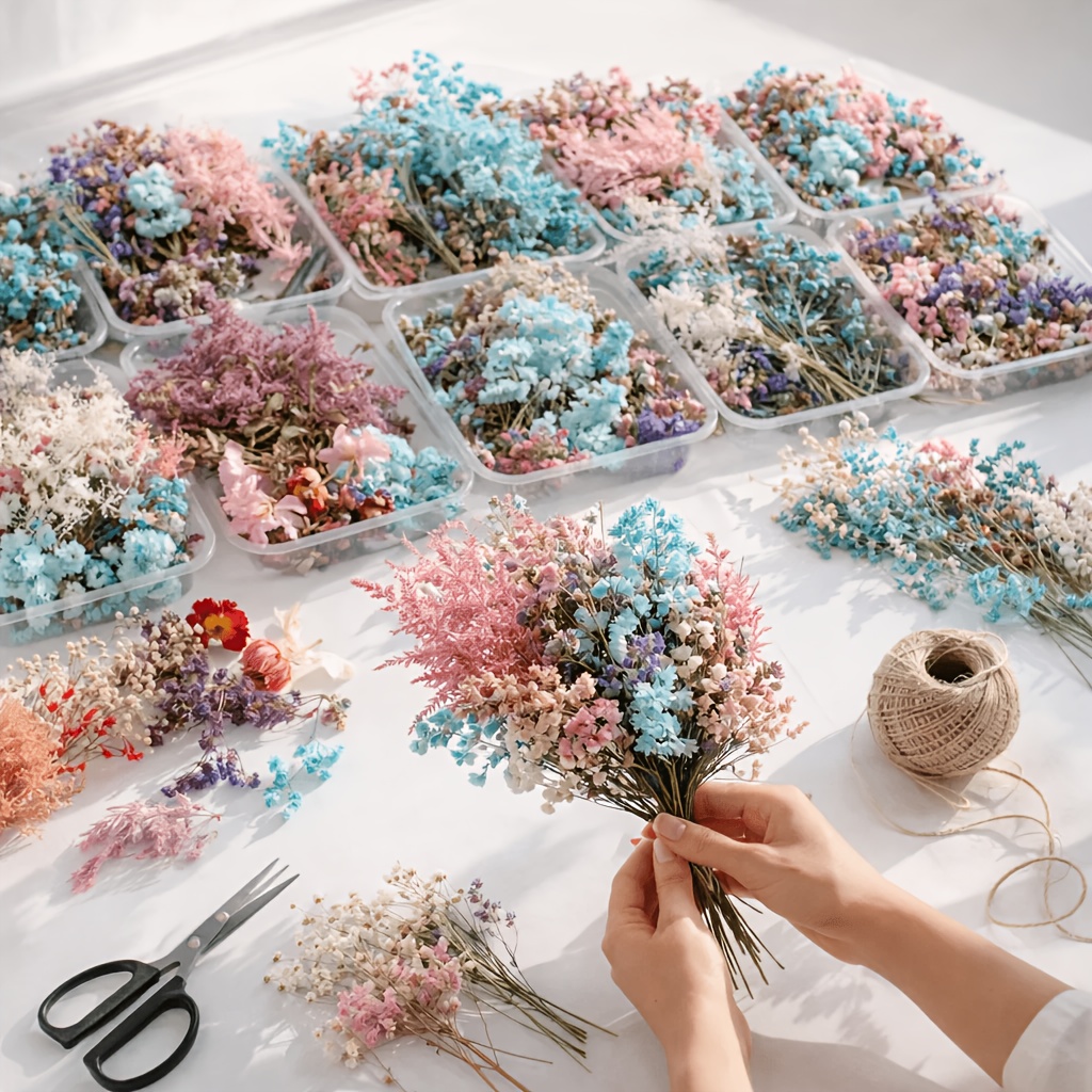 10 Box Mixed Dried Flower Bouq - đánh giá và giá Resin Art For Wedding Gift