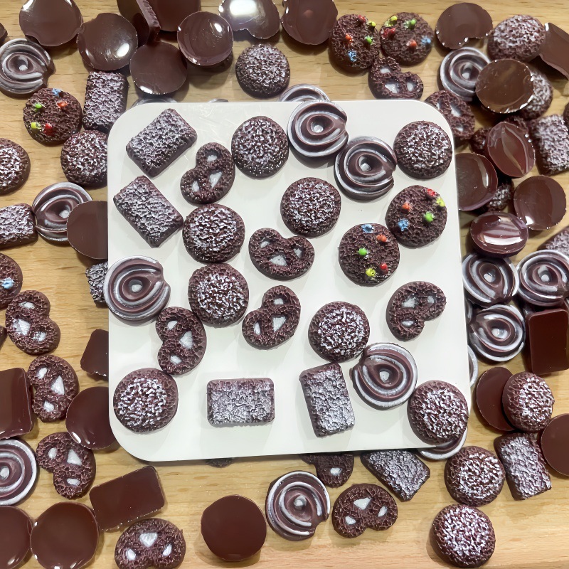50Pcs Tiny Faux Chocolate Cook - đánh giá và giá Resin Art Price