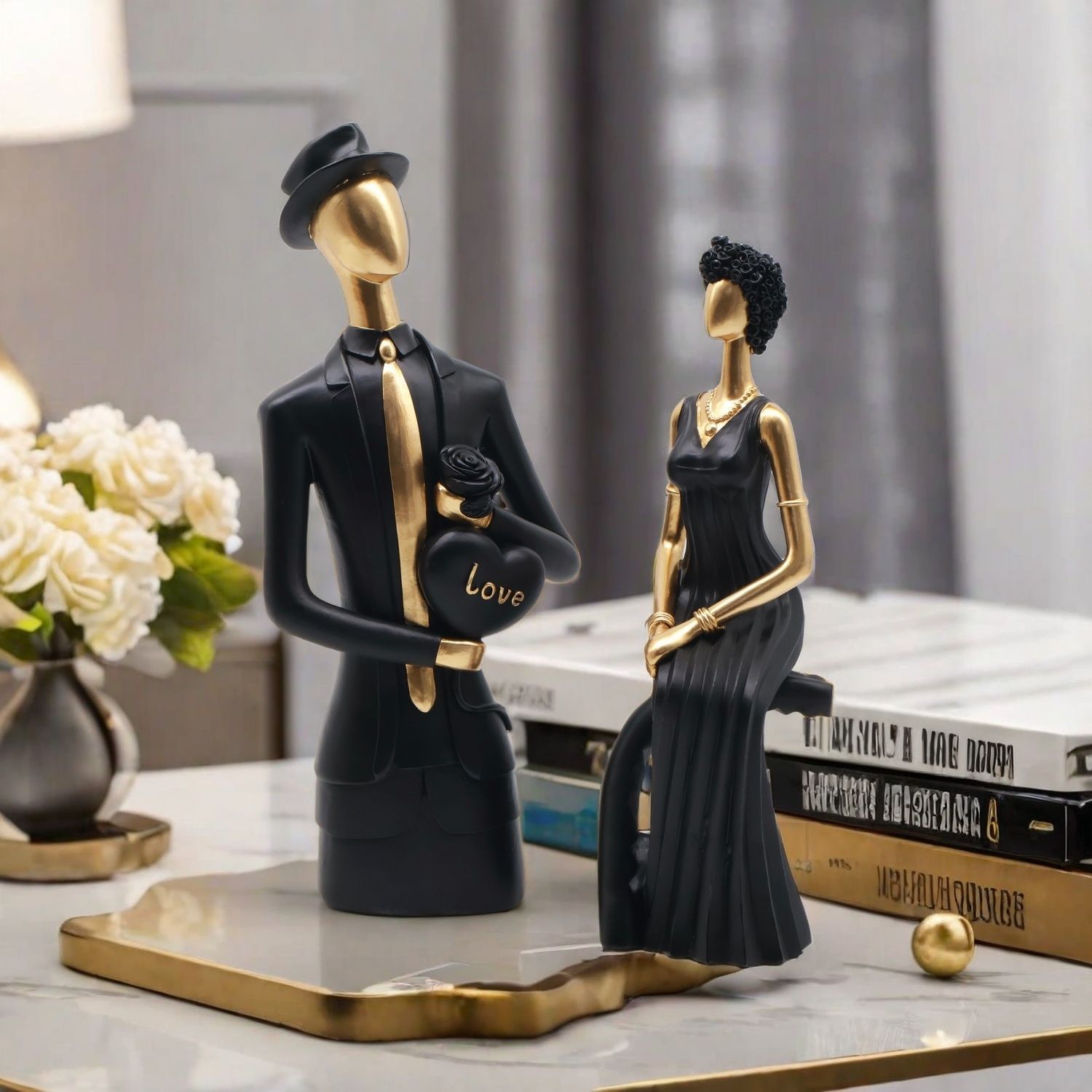 Decor Resin Sculpture Nordic D - đánh giá và giá Resin Art For Wedding Gift