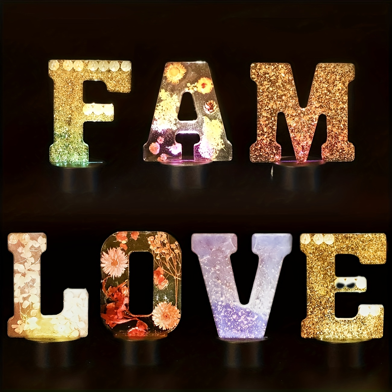 7-Inch Large Letter Resin Mold - đánh giá và giá Resin Art Epoxy