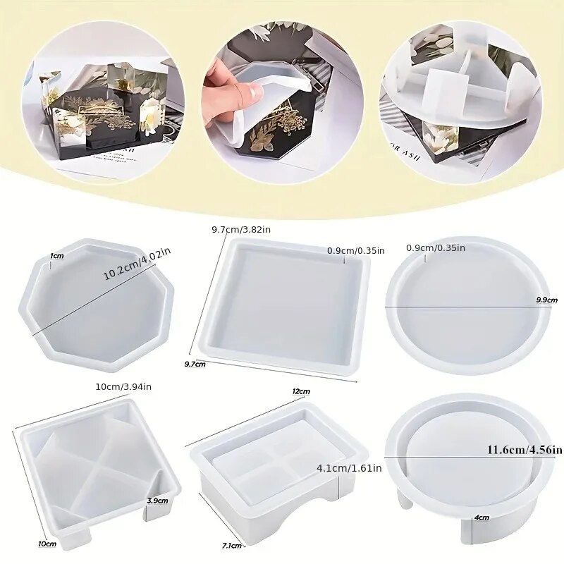 Coaster Resin Molds Set Includ - đánh giá và giá Resin Art Pen