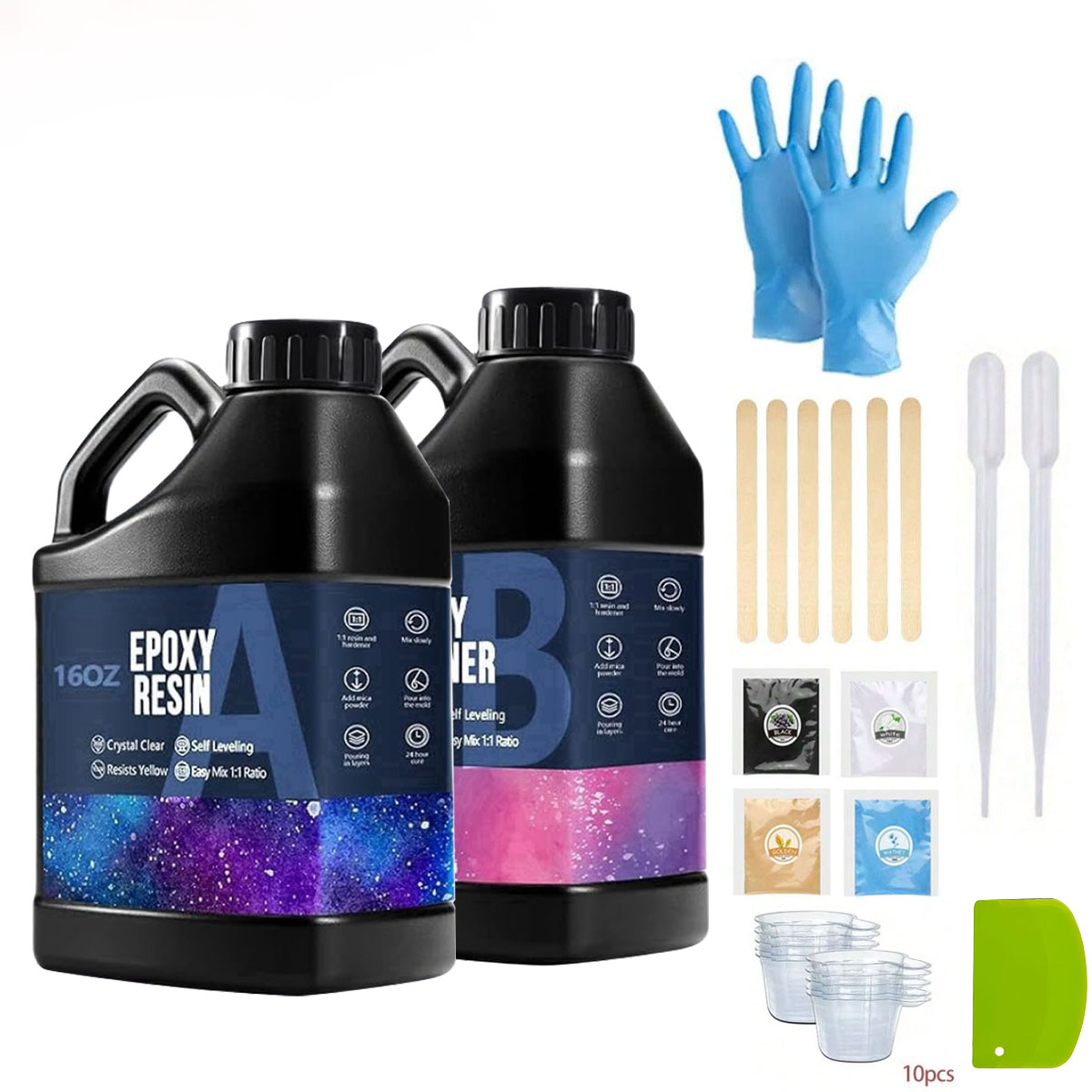 1000ml Crystal Clear Epoxy Res - đánh giá và giá Resin Art Epoxy