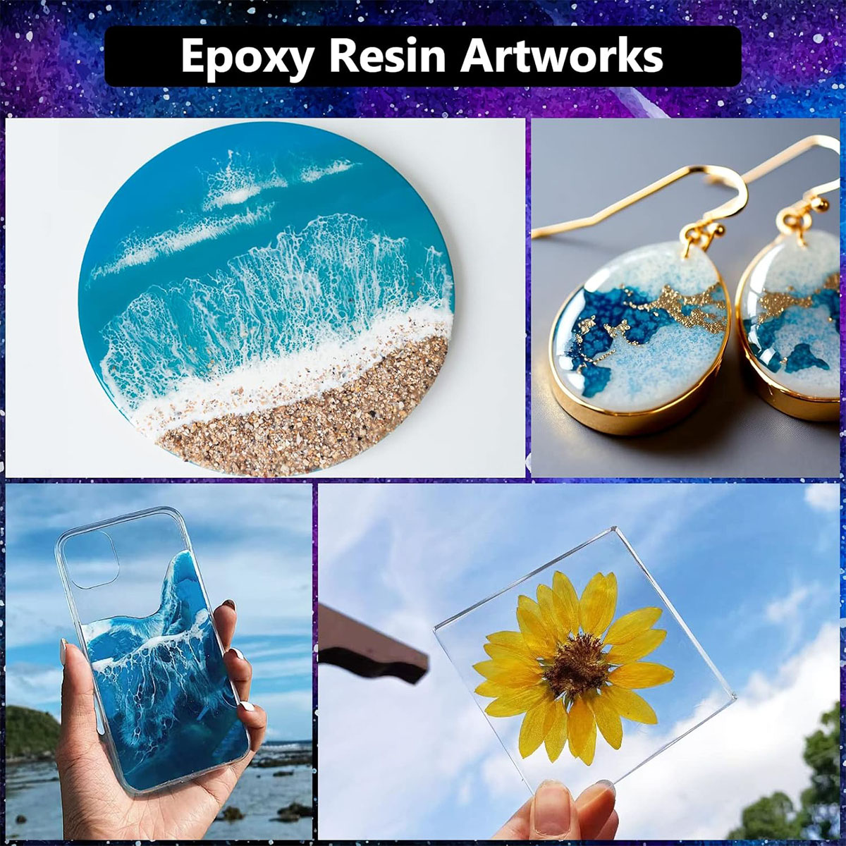 1000ml Crystal Clear Epoxy Res - đánh giá và giá Resin Art Epoxy