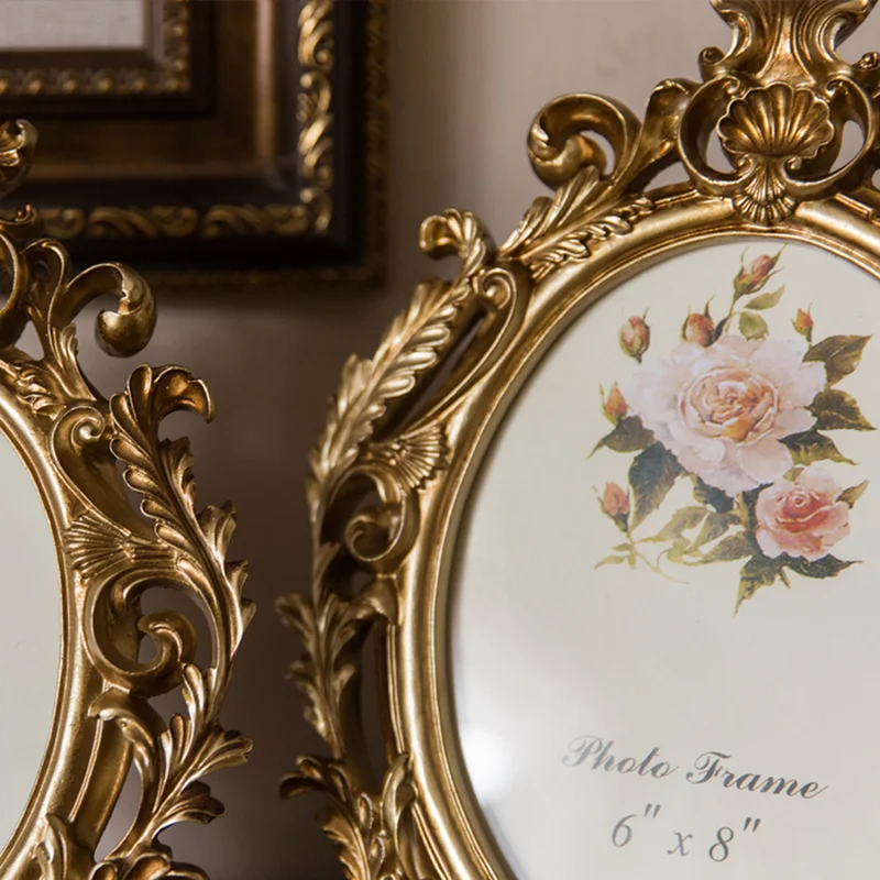 Retro Gold Oval Resin Photo Fr - đánh giá và giá Resin Art For Wedding Gift