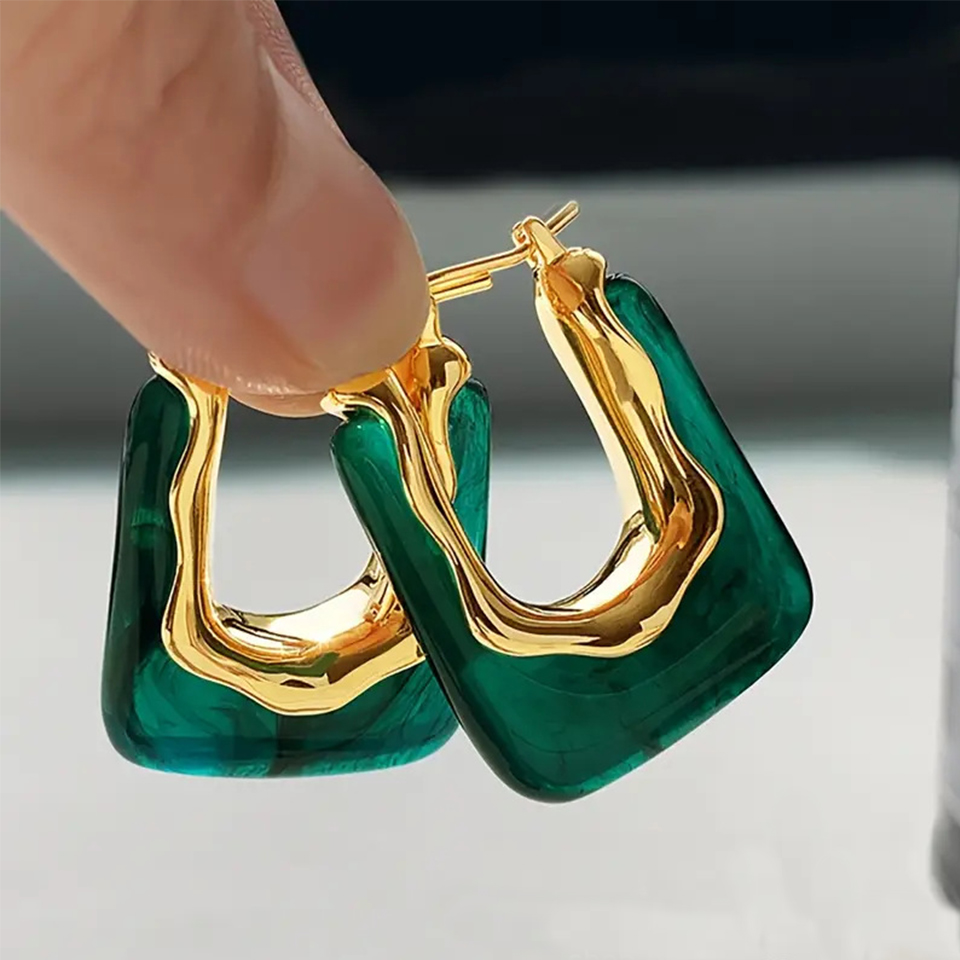 Yupsk French Fashion Vintage U - đánh giá và giá Resin Art Ring