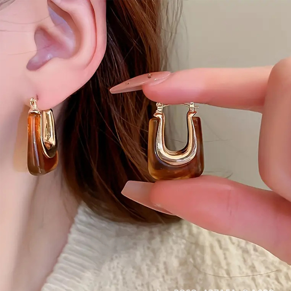 Yupsk French Fashion Vintage U - đánh giá và giá Resin Art Ring