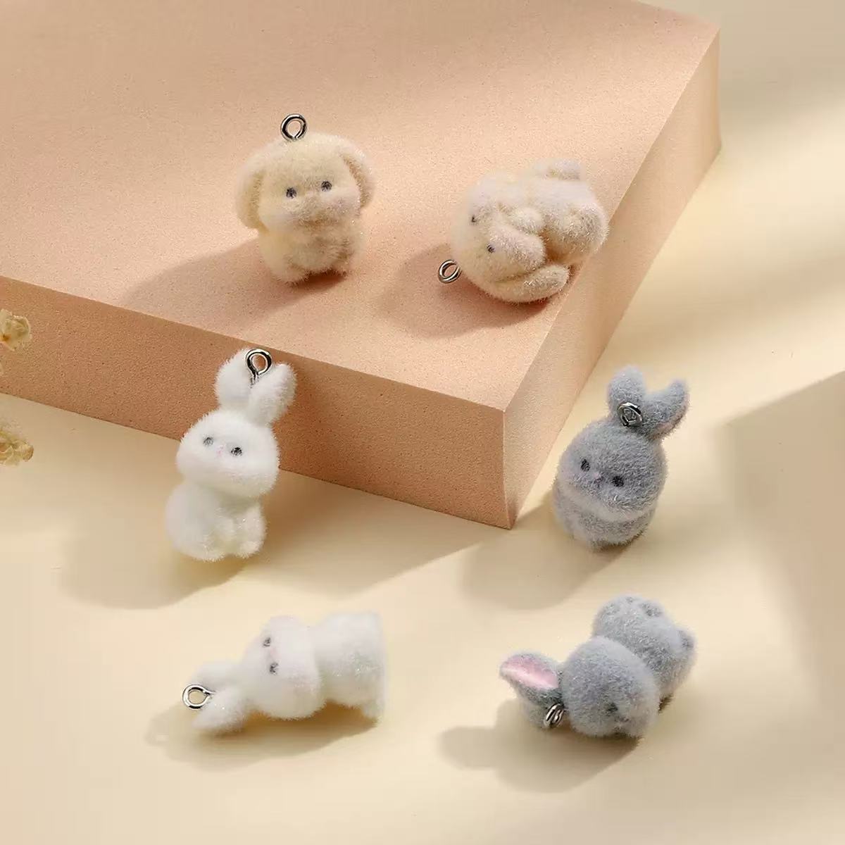 10pcs Flocking Little Rabbit R - đánh giá và giá Resin Art Supplies Near Me